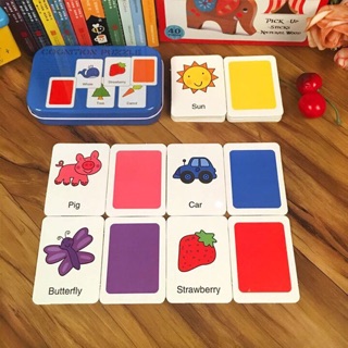 Hộp Thẻ Học Chủ Màu Sắc , Đồ Chơi Giáo Dục Cho Bé