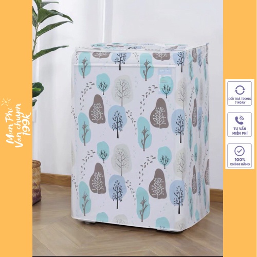 Vỏ Bọc Máy Giặt, Áo Trùm Máy Giặt Chống Thấm Nước Nhiều Họa Tiết 88275