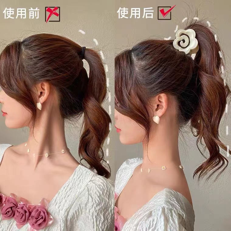 Kẹp Tóc Hình Hoa Trà Phong Cách Nhật Bản Thanh Lịch Cho Nữ