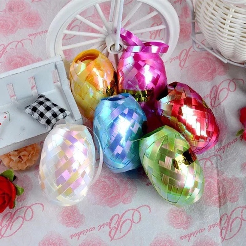 Set 6 cuộn dây ruy băng lấp lánh đa năng dùng trang trí tiệc