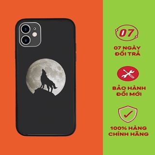 Ốp Lưng  con trai ốp in hình chó sói trên đỉnh núi trong đêm trăng  dành cho Iphone 5 đến 12 promax WOL20210048