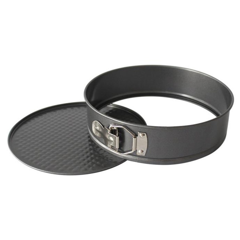 Khuôn Nướng Bánh Hình Tròn Bằng Carbon Chống Dính Có Thể Tháo Rời Tiện Dụng 24cm