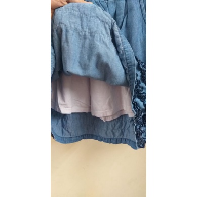 Chân váy vải bò giấy có chip quần size đại cho bé 16-40kg