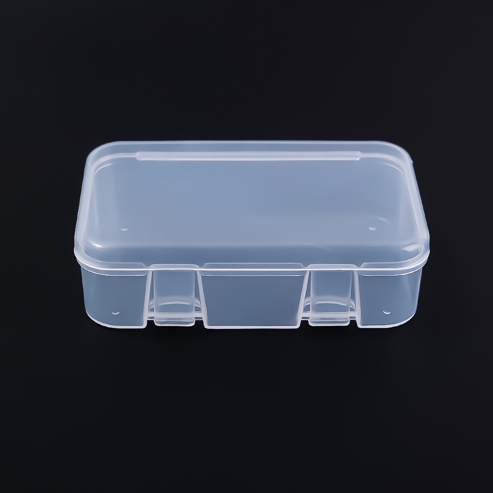 1 Hộp Nhựa Mini Trong Suốt Có Nắp Đậy Đựng Trang Sức Để Bàn Đa Năng