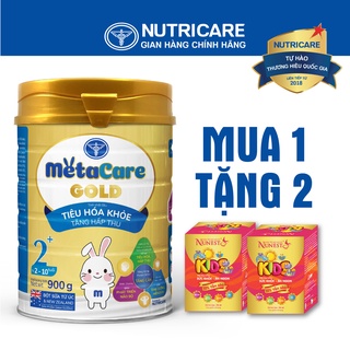 Sữa bột Nutricare MetaCare Gold 2+ tiêu hóa khỏe tăng hấp thu 900g