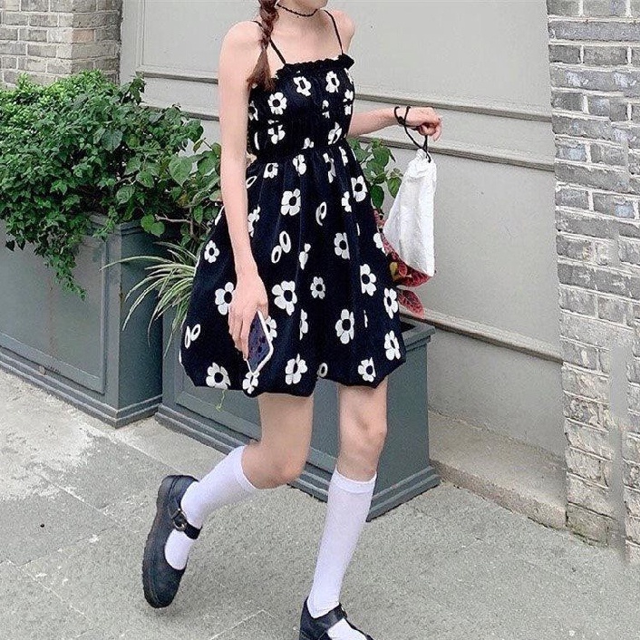 sexy đầm đen váy cổ yếm váy tay bồng váy hoa nhí vintage đầm hở lưng đầm trễ vai váy ngắn đầm bigsize nữ váy nữ xinh váy đi chơi đầm đi tiệc đầm nữ