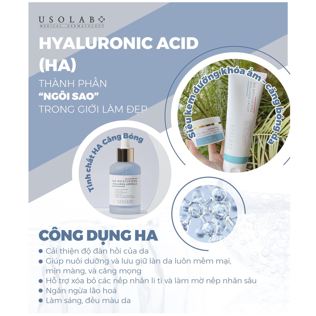 Kem dưỡng căng bóng, cấp ẩm, sáng da Hyaluron Cream Usolab | BigBuy360 - bigbuy360.vn