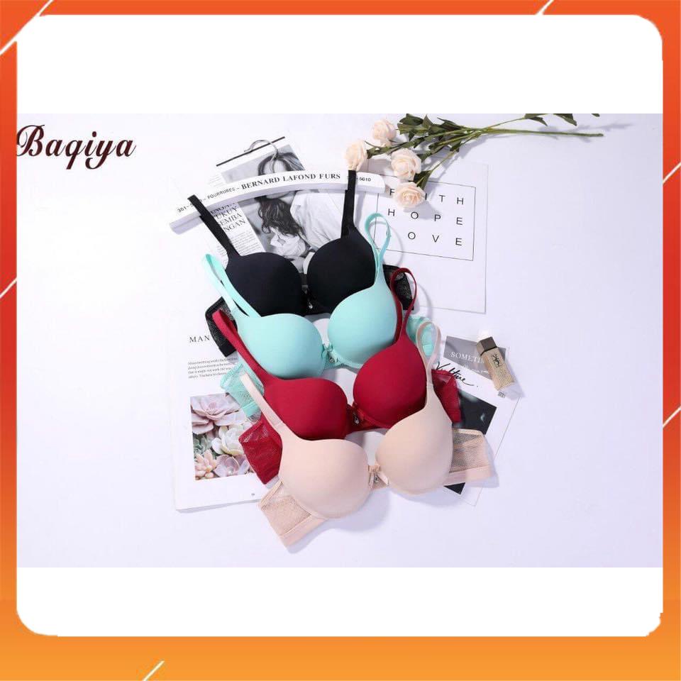 Áo lót nữ su đúc có gọng nâng đẩy ngực cup chéo đệm mút vừa quai lưới thoáng khí A5059