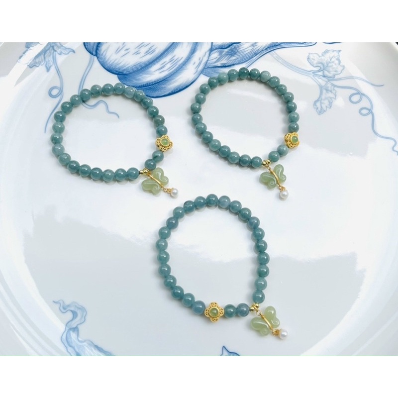 Vòng tay Lam Ngoc mix charm may mắn cho Mộc Thuỷ