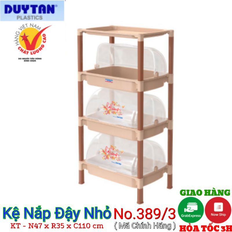 Kệ úp chén nhựa có nắp 3 ngăn- 4 tầng - KT -47 x 35.5 x110 cm