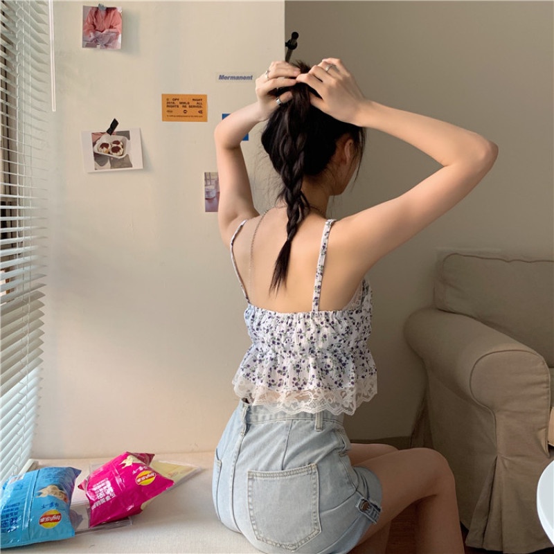 Áo Sát Nách Ren Hoa Thiết Kế Hợp Thời Trang Cho Nữ