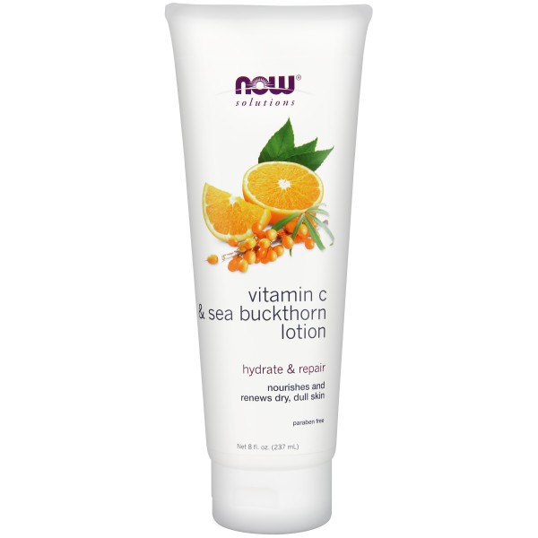 Mỹ phẩm Now solutions vitamin C - sea buckthorn lotion kem dưỡng thể, dưỡng ẩm chai 237 ml