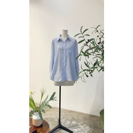 Nosbyn - Áo Sơmi Nữ Dài Tay Dáng Rộng - Oversized Cotton Shirt