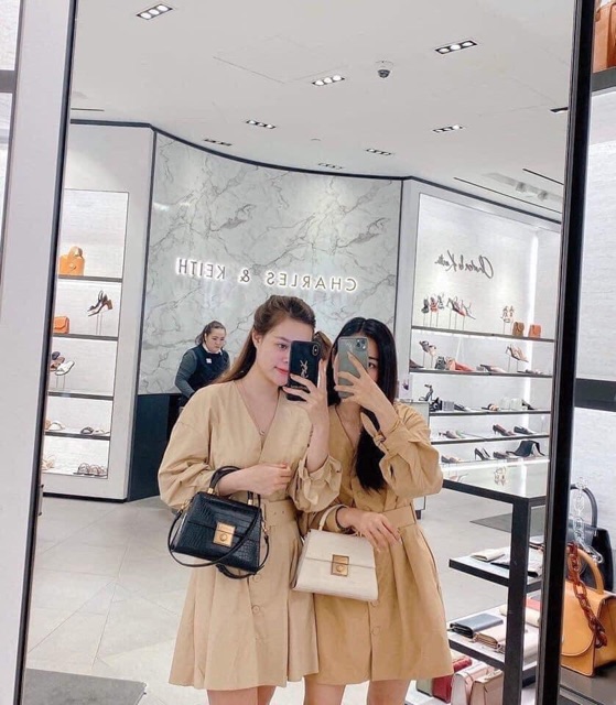 Túi CNKKK quai xách vân rắn bóng đẹp mẫu mới nhất