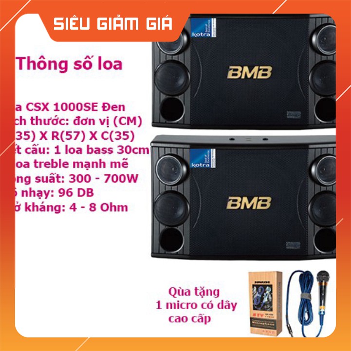 [ HÀNG CHẤT LƯỢNG] Loa karaoke BMB CSX 1000SE - BMB CSX 1000SE - Giá tốt nhất miền nam