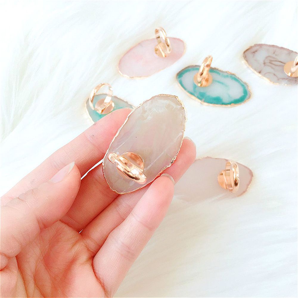 [Hàng mới về] Bảng pha màu sơn móng/ đựng keo nối mi dạng nhẫn đeo ngón tay nhiều màu tùy chọn