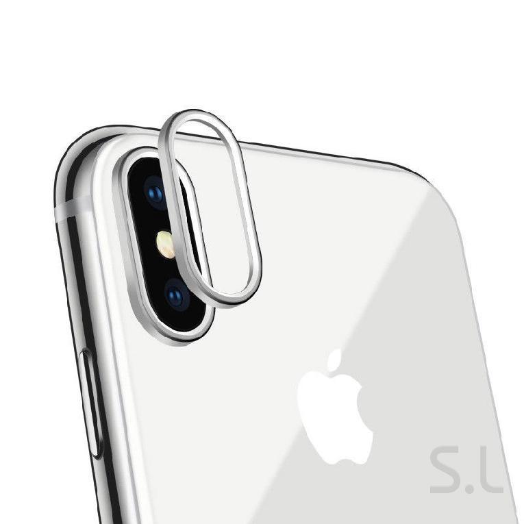 SL For iPhone X 7 8 Plus Rear Back Protector Camera Protective Lens Case Ring Cover