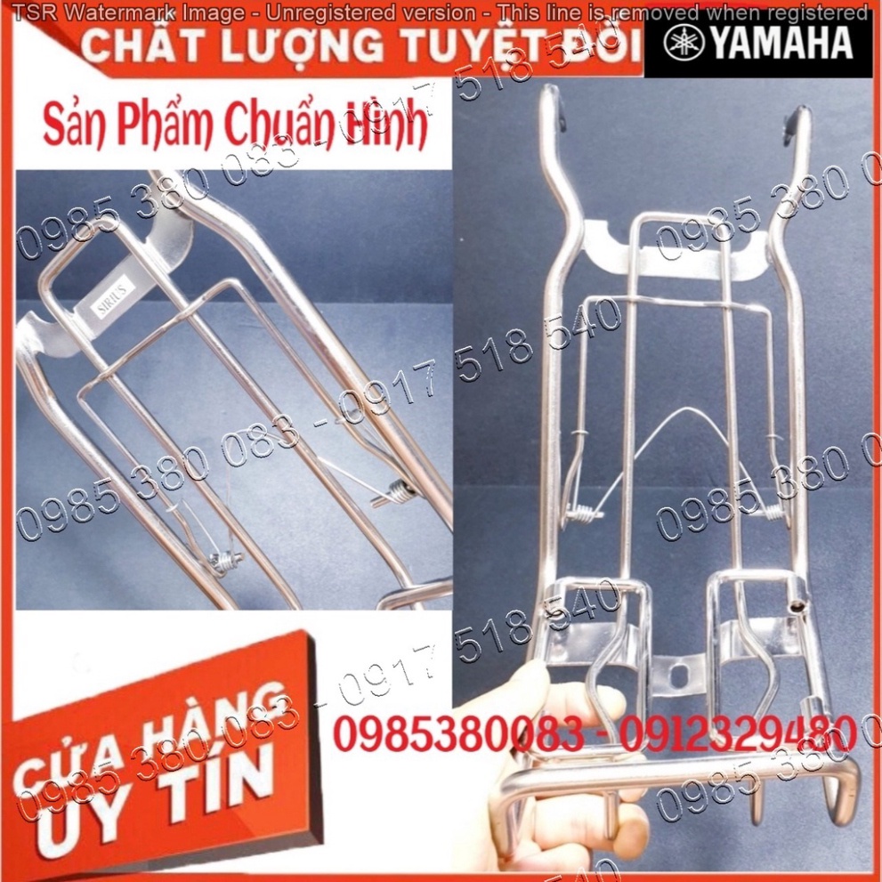 Baga Giữa Xe Sirius Thường 110 cc từ 2016 - 2021, Sirius 50cc INOX 10 ly chắc chắn Mẫu 2021 (Ảnh tự chụp)