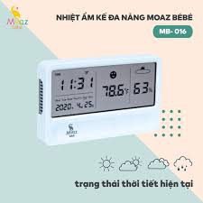 [Haobaby shop] Máy nhiệt kế đo nhiệt độ phòng và độ ẩm phòng cho bé (ẩm kế) Moaz Bebe MB016/MB027