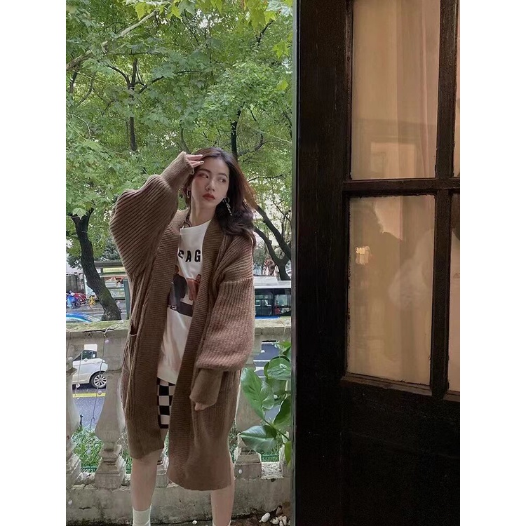 Áo Khoác cardigan Dệt Kim Tay Dài Phong Cách Nhật Bản Thời Trang Thu Đông Mới 2022