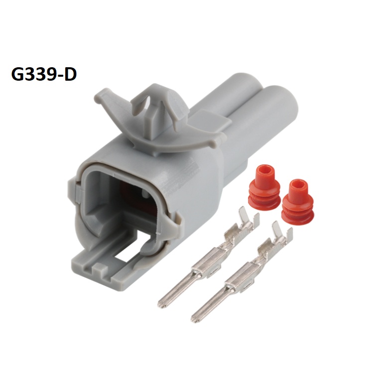 G339-Giắc cắm Đầu nối chống thấm ô tô Đầu nối dây nịt 2 lỗ 2mm