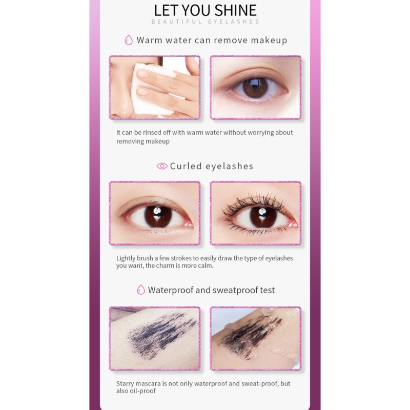 Mascara Làm Dày Lông Mi Kháng Nước Lâu Trôi Cho Nữ