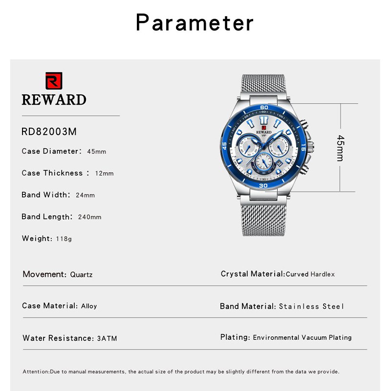 Đồng Hồ Đeo Tay Thể Thao Chronograph Mặt Thép Toàn Diện Phát Quang Phong Cách Doanh Nhân Cho Nam