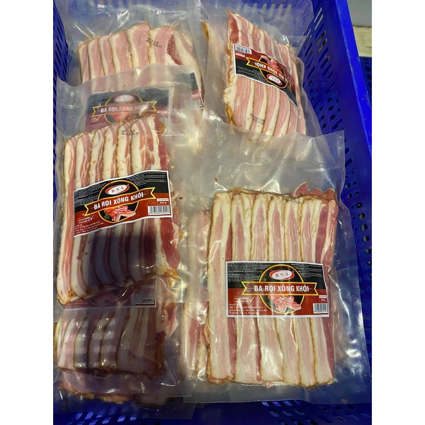 Thịt ba rọi xông khói gói 500g/ Gói 1Kg