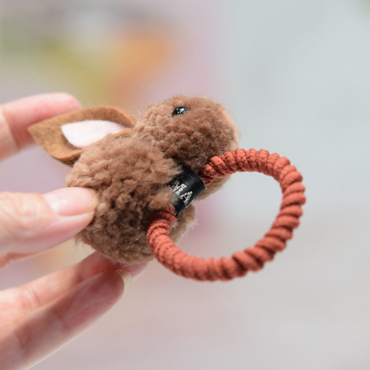 Dây Cột Tóc Co Giãn Hình Thỏ Nhỏ Xinh Xắn