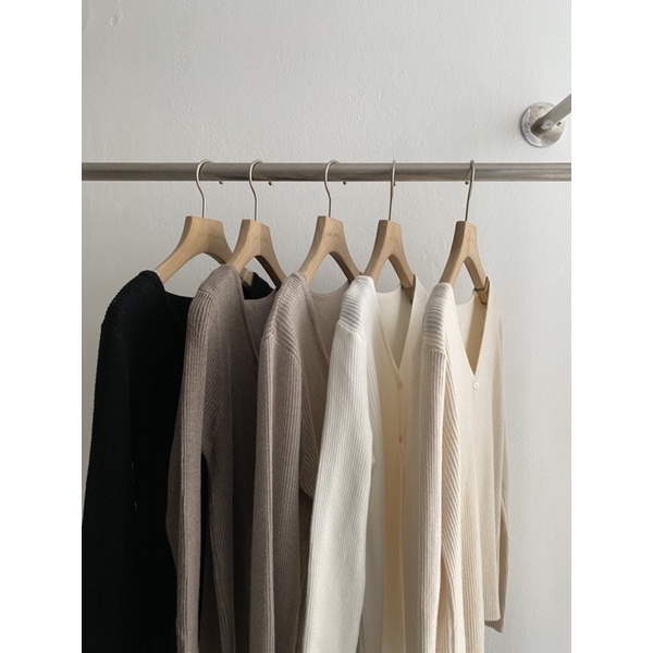 Áo khoác len mềm cổ V chất đẹp _ Alct ( Ảnh thật ) | BigBuy360 - bigbuy360.vn