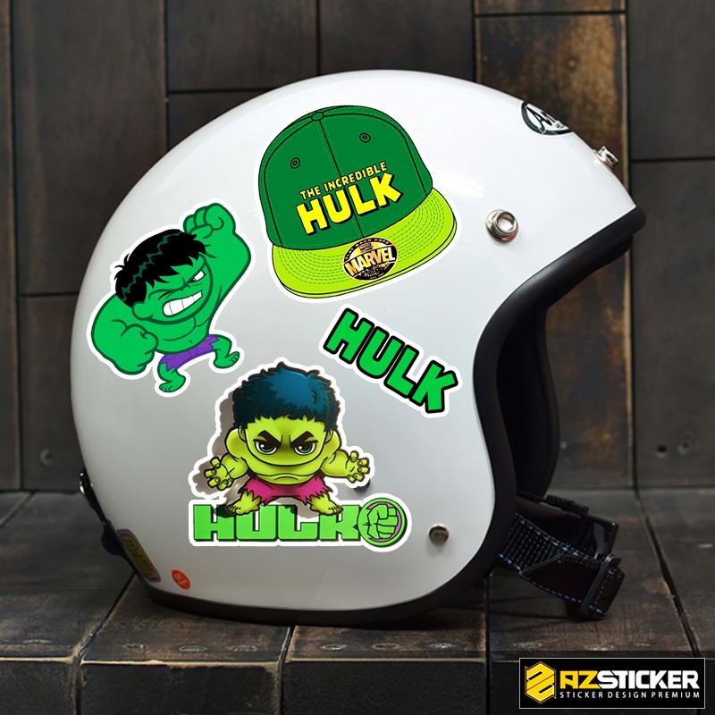 Sticker Siêu Anh Hùng Hulk Chống Nước Chống Phai Màu | STK100 | Hình Dán Mũ Bảo Hiêm Điện Thoại Bình Nước