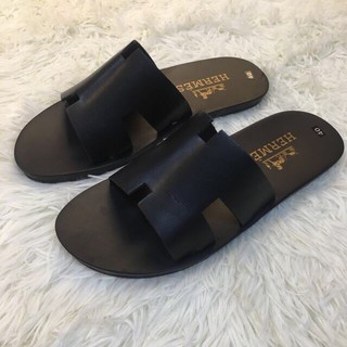 Dép Lê Nam Chữ H đen 0012