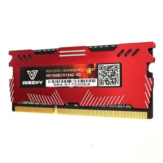 RAM laptop có tản nhiệt Vaseky DDR3 8GB bus 1600 MHz-bảo hành 3 năm