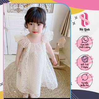 Váy công chúa cánh tiên 2 lớp cao cấp sang chảnh cho bé - A22