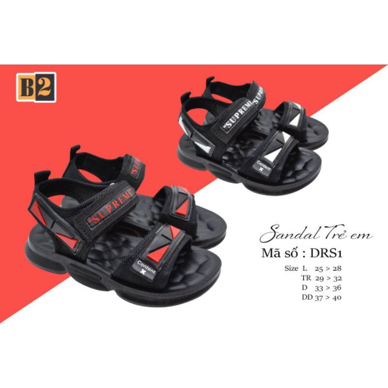 DÉP SANDAL cho bé, quai hậu học sinh cho bé trai từ size 25 - 37