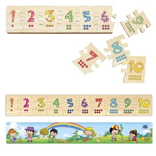 Đồ Chơi Gỗ Winwintoys 63392 - Puzzle Ghép Số