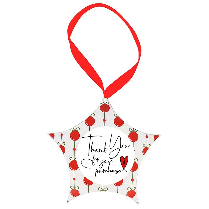 Cuộn 500 miếng stick Sticker Thank you Dán nhãn cảm ơn dán quà tặng hộp quà STICK003