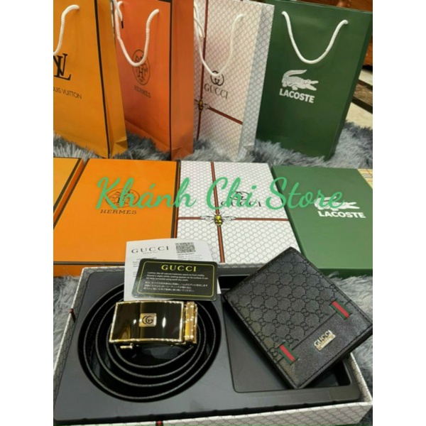 SET VÍ VÀ THẮT LƯNG NAM FULL BOX CAO CẤP