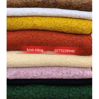 Vải ren khoang hoa đẹp