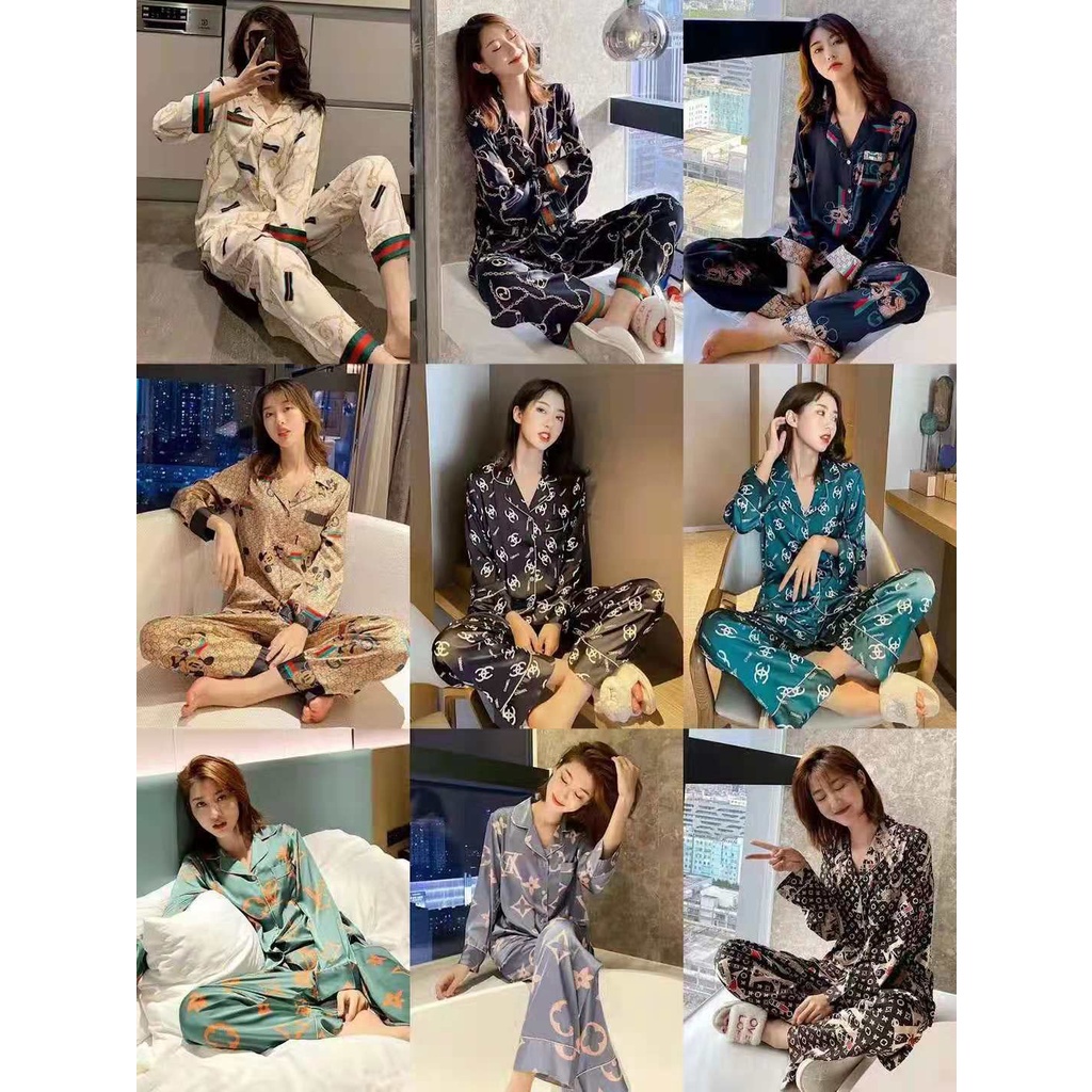 Đồ bộ Pijama nữ dài tay satin cao cấp nhẹ nhàng mềm mịn thoải mái YUKAGO B001