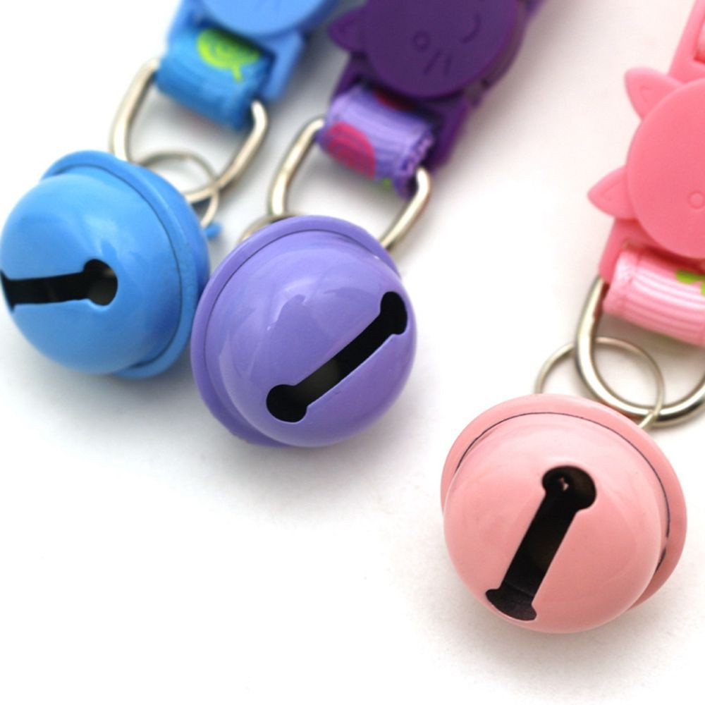 YIYU Vòng Cổ Gắn Chuông In Họa Tiết Kẹo Mút Dễ Thương Có Thể Điều Chỉnh Cho Thú Cưng