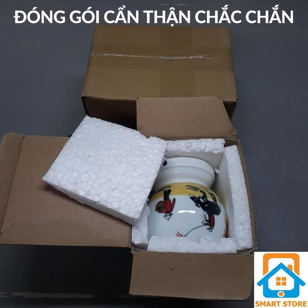 Đèn xông tinh dầu Tặng 1 bóng đèn (Chủ đề Hoa và Mẫu khác) hương thơm phòng đuổi diệt muỗi