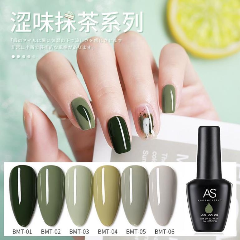 Sơn Gel AS vỏ đen Mã BMT ( Cam Kết Chính Hãng - làm khô sơn gel bằng máy hơ uvled )