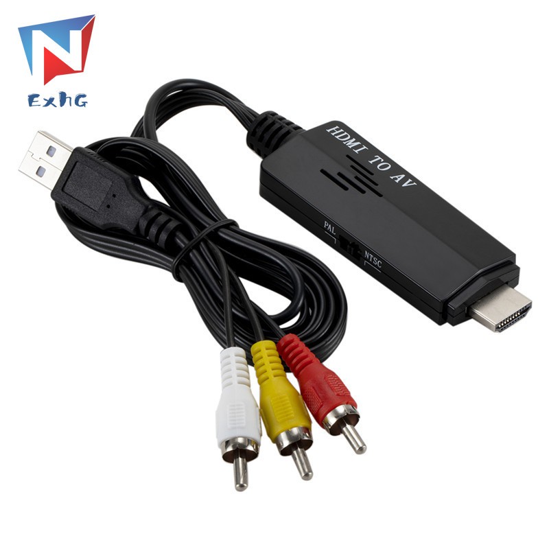 Dây Cáp Chuyển Đổi 1080p Hdmi Sang Av 3rca Cvbs Cho Tv Vcr Dvd @ My