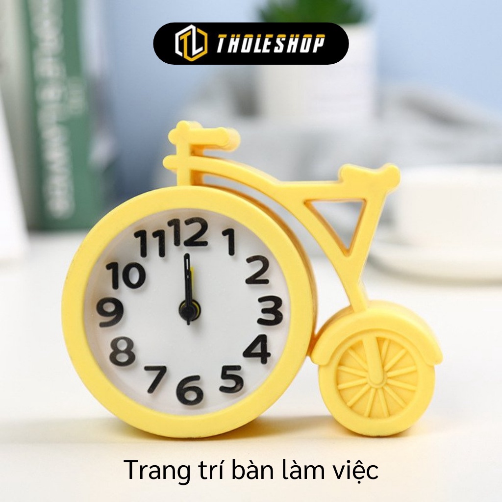 [SGD] Đồng Hồ Để Bàn - Đồng Hồ Báo Thức Hình Chiếc Xe Đạp Trang Trí Bàn Làm Việc 7629