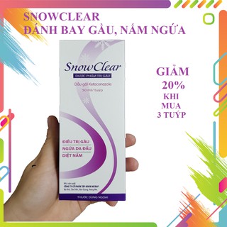 DẦU GỘI SNOW CLEAR - ĐÁNH BAY GẦU, NẤM, NGỨA (tuýp 50ml)