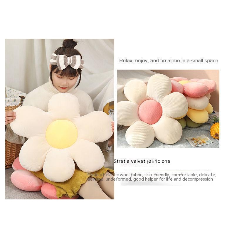 Võng daisy cánh hoa đệm hoa mặt trời tatami hoa gối ghế ô tô đệm văn phòng đệm trẻ em chơi đệm đồ chơi sang trọng