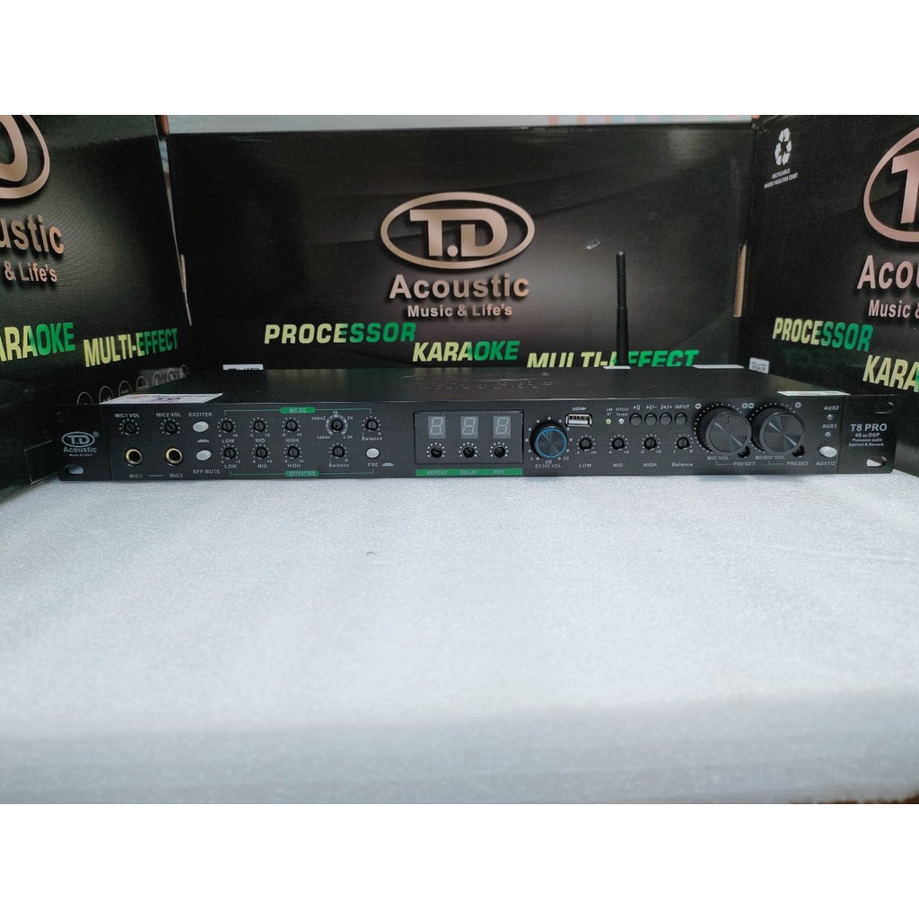 Vang cơ lai số TD Acoustic T8 Pro Có Reverb Dòng Vang Hay đáng mua nhất năm [ Tặng kèm rắc canon ]