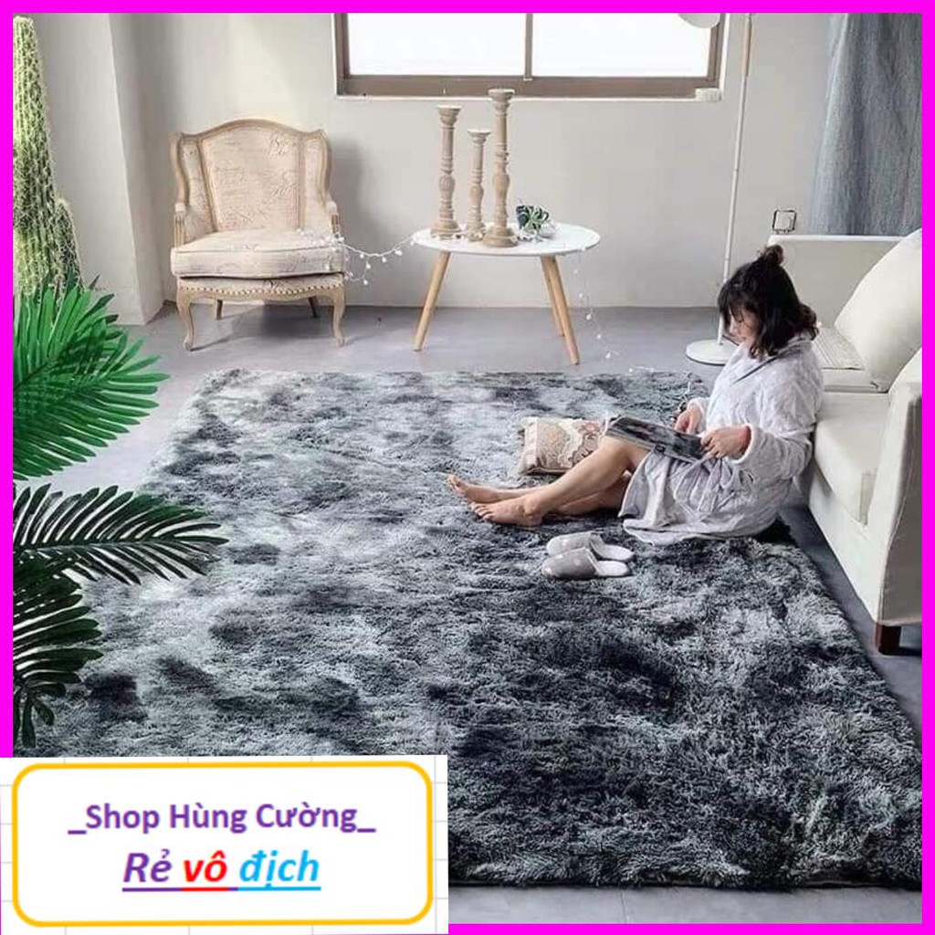 [Bán giá gốc] Thảm lông phòng khách 1m6*2m