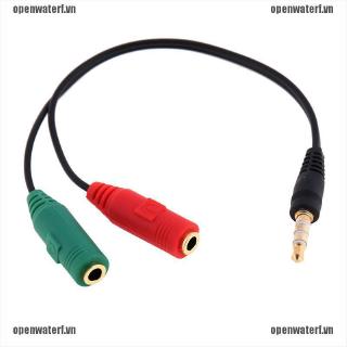 Dây Cáp Chia 2 Cổng Tai Nghe Và Mic Giắc Cắm 3.5mm